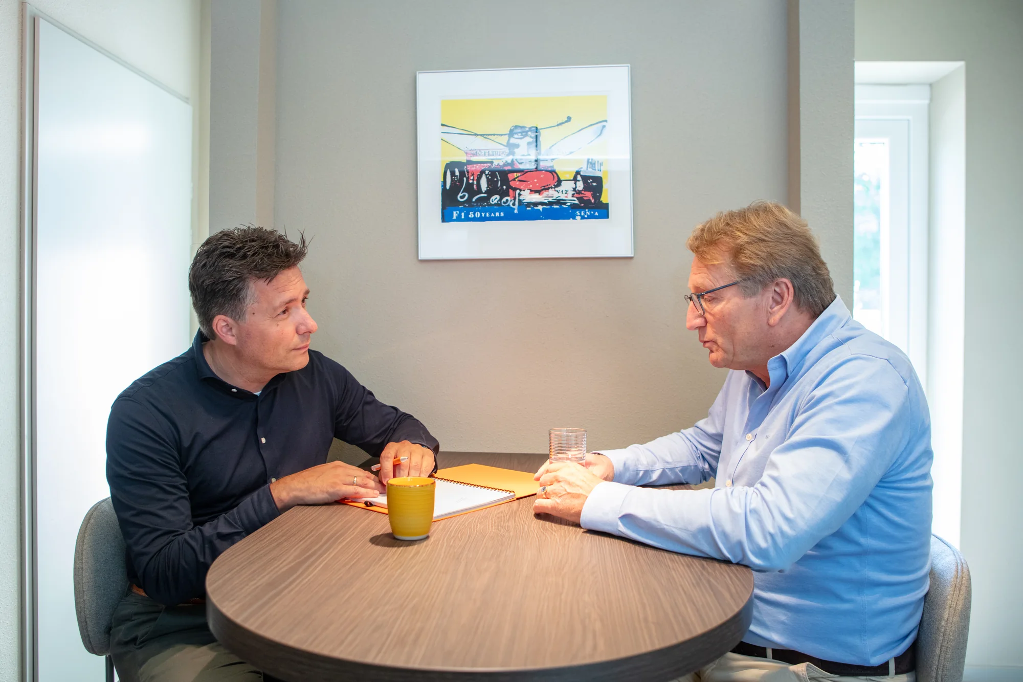 Persoonlijk gesprek in de spreekkamer van MKB-Support